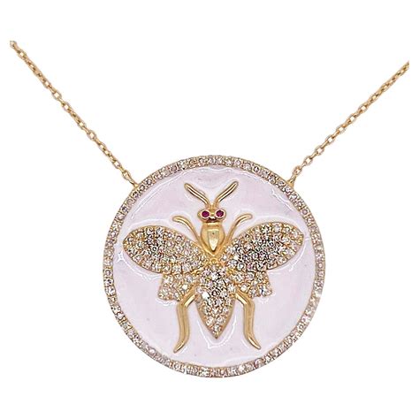 bee pendant gucci|Gucci bee necklace 14k.